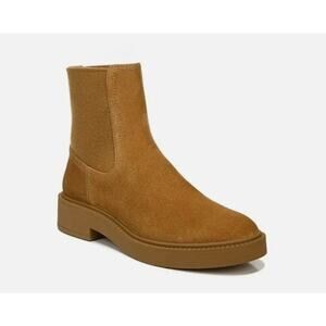 Vince Kegan Chelsea Ankle Boots Camel Suede Size 7 US Pre-Loved Water Repellant